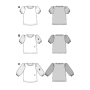 Naaipatroon shirt, Burda 5809, Nl/Dui/En/Fr