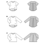 Naaipatroon shirt, Burda 5831, Nl/Dui/En/Fr