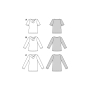 Naaipatroon shirt, Burda 5926, Nl/Dui/En/Fr