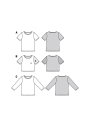 Naaipatroon shirt, Burda 6010, Nl/Dui/En/Fr