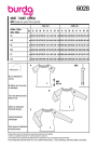 Naaipatroon shirt, Burda 6028, Nl/Dui/En/Fr