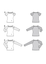 Naaipatroon shirt, Burda 6028, Nl/Dui/En/Fr