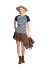 Naaipatroon shirt, Burda 6028, Nl/Dui/En/Fr