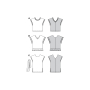 Naaipatroon shirt, Burda 6204, Nl/Dui/En/Fr