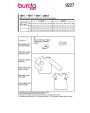 Patron Burda 9227 t-shirt enfant, version papier, en français