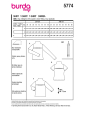 Naaipatroon Shirt Dames, Burda 5774, NL/GB/DE/FR