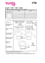 Naaipatroon Shirt Dames, Burda 5786, NL/GB/DE/FR