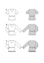 Naaipatroon Shirt Dames, Burda 5786, NL/GB/DE/FR