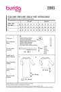 Naaipatroon shirt en jurk, Burda 5985, NL/Dui/En/Fr