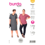 Naaipatroon shirt en jurk, Burda 6018, Nl/Dui/En/Fr