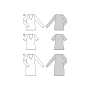 Naaipatroon shirt en jurk, Burda 6075, Nl/Dui/En/Fr