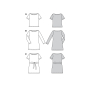 Naaipatroon shirt en jurk, Burda 6087, Nl/Dui/En/Fr