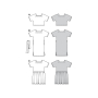 Naaipatroon shirt en jurk, Burda 6117, Nl/Dui/En/Fr