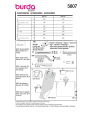 Sewing pattern Summer accessories, Burda 5807