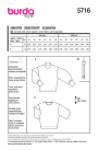 Schnittmuster Sweater, Burda 5716