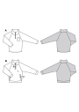 Naaipatroon Sweater Heren, Burda 5791, Nl/Dui/En/Fr