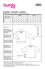 Naaipatroon Burda 5682 Sweatshirts Heren, Nl/Dui/En/Fr