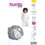 Patron Burda 9221 vêtements bébé, version papier, en français