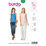 Naaipatroon top, Burda 6201, Dui/En/Fr