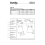 Naaipatroon top, Burda 6201, Dui/En/Fr