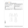 Naaipatroon Vogue 1520 designer jurk, maat 40-48 Dui/En/Fr