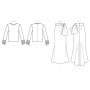 Naaipatroon Vogue 1605 designer combination, maat 40-48 Dui/En/Fr