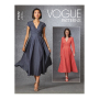 Patron Vogue 1672 robe, taille 40-48, en français