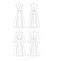 Patron Vogue 1672 robe, taille 40-48, en français
