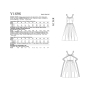 Patron Vogue 1696 robe, taille 34-42, en français