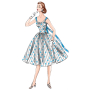 Patron Vogue 1696 robe, taille 34-42, en français