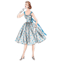 Patron Vogue 1696 robe, taille 42-50, en français