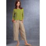 Naaipatroon Vogue 1731 Broek/Rok, maat  40-46, Dui/En/Fr