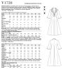 Naaipatroon Vogue 1738 retro jurk, maat  32-40, Dui/En/Fr
