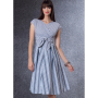 Patron Vogue 1795 robe de créateur, taille 32-40, en français