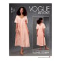 Patron Vogue 1799 robe de styliste femme, taille 32-40, en français