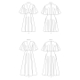 Patron Vogue 1801 robe femme, taille 32-40, en français