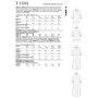 Naaipatroon Vogue 1803 jurk, maat 32-40, Dui/En/Fr