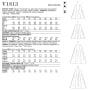 Patron Vogue 1813 jupe femme, taille 42-50, en français