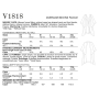 Patron Vogue 1818 cape de styliste femme, taille 32-48, en français