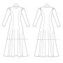 Patron Vogue 1819 robe de styliste femme, taille 42-50, en français