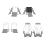 Naaipatroon Vogue 1820 designer combination, maat 32-48 Dui/En/Fr