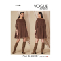 Patron Vogue 1821 robe de styliste femme, taille 32-48 en français