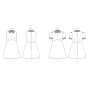 Naaipatroon Vogue 1822 Dress maat 34-42, Dui/En/Fr