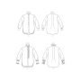 Naaipatroon Vogue 1823 blouse, maat 42-50, Dui/En/Fr