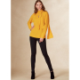 Naaipatroon Vogue 1825 shirt met lange mouwen maat 32-48, Dui/En/Fr