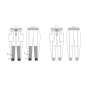 Naaipatroon Vogue 1828 broek, maat  32-48, Dui/En/Fr