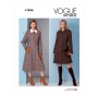 Patron Vogue 1836 manteau femme, taille 34-42, en français