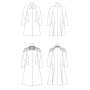 Patron Vogue 1836 manteau femme, taille 34-42, en français