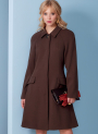 Patron Vogue 1836 manteau femme, taille 34-42, en français