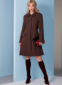 Patron Vogue 1836 manteau femme, taille 34-42, en français